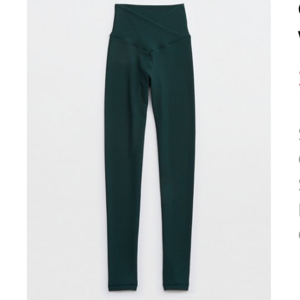 Aerie offline real me crossover leggings and waffle sports bra